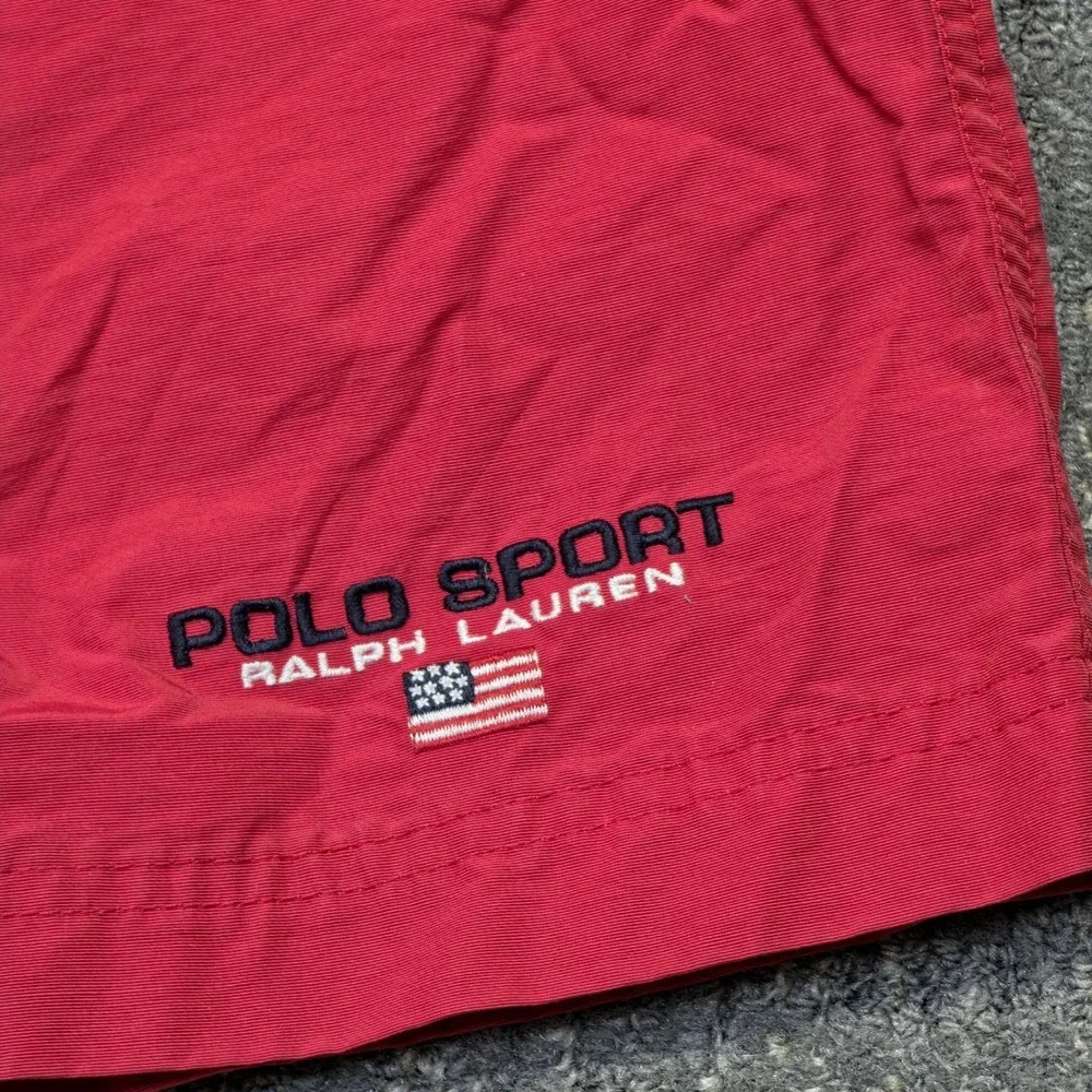 Vintage Polo Sport Ralph Lauren Swim Shorts Mens Large Baggy Shorts Swimwear 90s